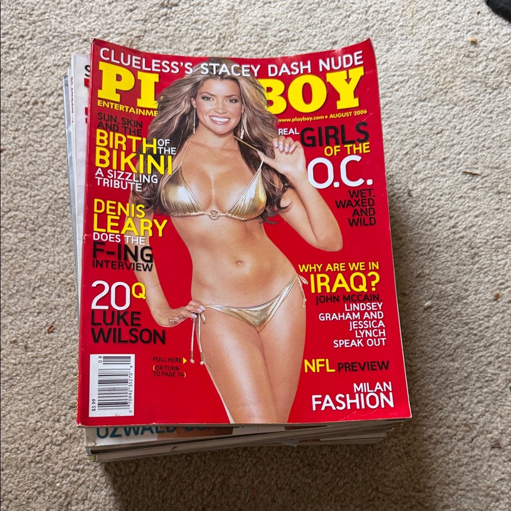 PLAYBOY Stacey Dash with Gold Bikini Cover